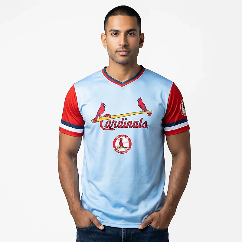 Stitches Men's St. Louis Cardinals 25 Bombs Away Shirzy Short Sleeve T-shirt