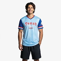 Stitches Men's Texas Rangers 25 Bombs Away Short Sleeve Shirzy T-shirt