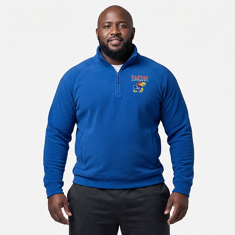 Colosseum Athletics Men's Kansas Nial 1/4 Zip Pullover