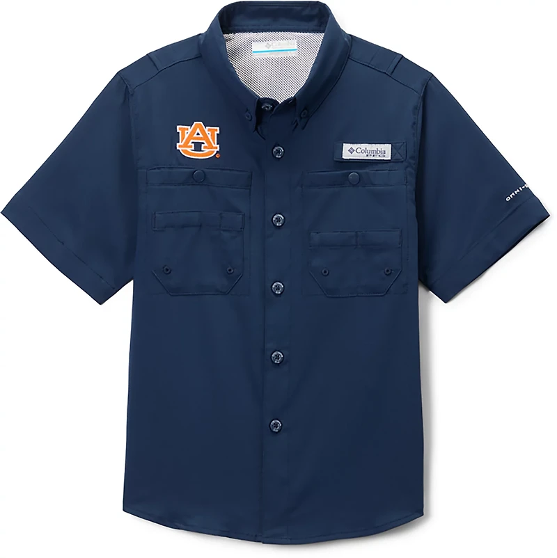 Columbia Sportswear Kids' Auburn University CLG Tamiami Button Up Shirt