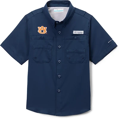 Columbia Sportswear Kids' Auburn University CLG Tamiami Button Up Shirt
