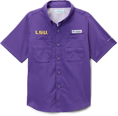 Columbia Sportswear Kids' Louisiana State University CLG Tamiami Button Up Shirt