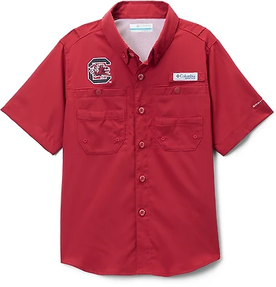 Columbia Sportswear Kids' University of South Carolina CLG Tamiami Button Up Shirt