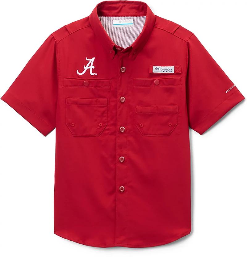 Columbia Sportswear Kids' University of Alabama CLG Tamiami Button Up Shirt