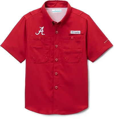 Columbia Sportswear Kids' University of Alabama CLG Tamiami Button Up Shirt