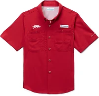Columbia Sportswear Kids' University of Arkansas CLG Tamiami Button Up Shirt