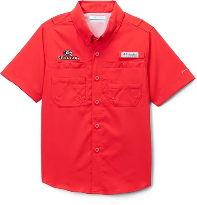 Columbia Sportswear Kids' University of Georgia CLG Tamiami Button Up Shirt