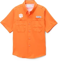Columbia Sportswear Kids' Clemson University CLG Tamiami Button Up Shirt