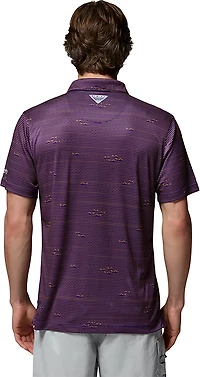 Columbia Sportswear Men's Louisiana State University CLG Super Terminal Tackle Polo Shirt