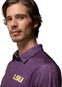 Columbia Sportswear Men's Louisiana State University CLG Super Terminal Tackle Polo Shirt