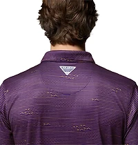 Columbia Sportswear Men's Louisiana State University CLG Super Terminal Tackle Polo Shirt