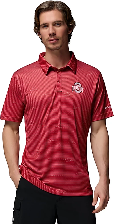 Columbia Sportswear Men's Ohio State University CLG Super Terminal Tackle Polo Shirt