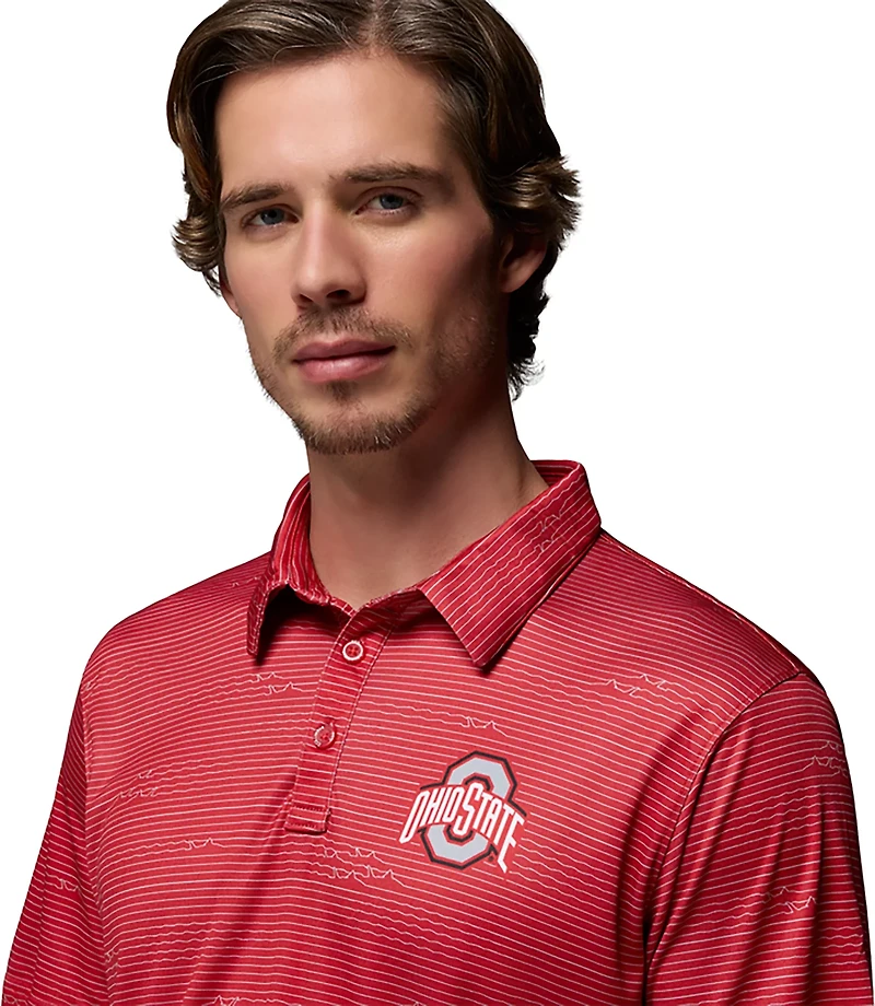 Columbia Sportswear Men's Ohio State University CLG Super Terminal Tackle Polo Shirt