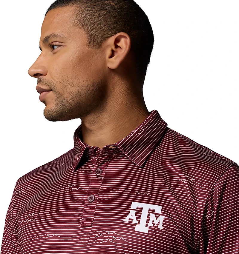 Columbia Sportswear Men's Texas A&M University CLG Super Terminal Tackle Polo Shirt
