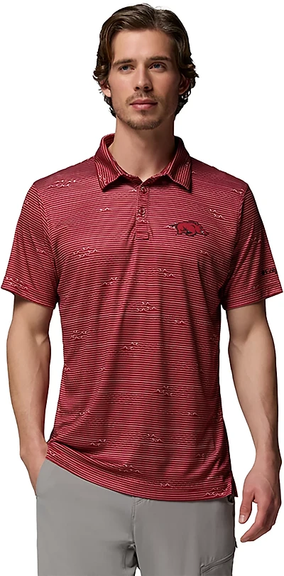 Columbia Sportswear Men's University of Arkansas CLG Super Terminal Tackle Polo Shirt