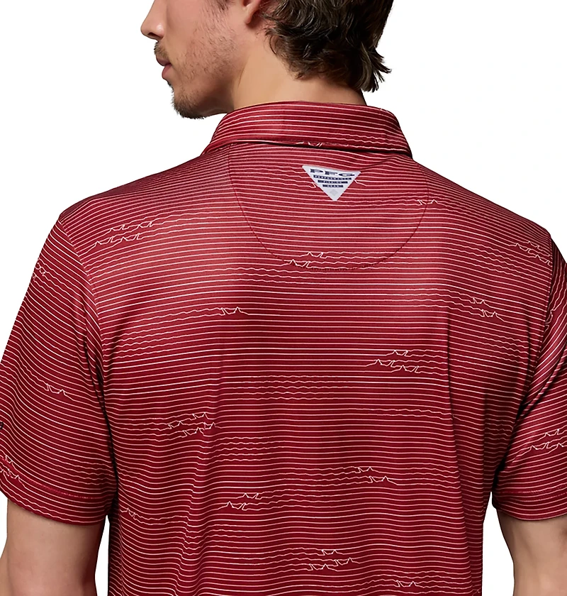 Columbia Sportswear Men's University of Arkansas CLG Super Terminal Tackle Polo Shirt