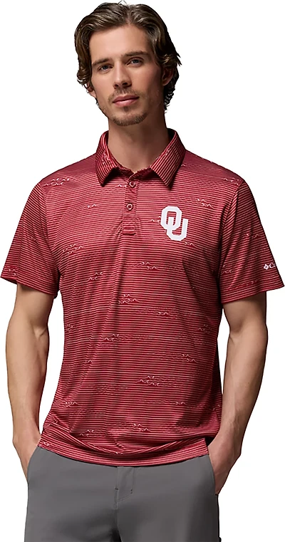 Columbia Sportswear Men's University of Oklahoma CLG Super Terminal Tackle Polo Shirt