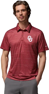 Columbia Sportswear Men's University of Oklahoma CLG Super Terminal Tackle Polo Shirt