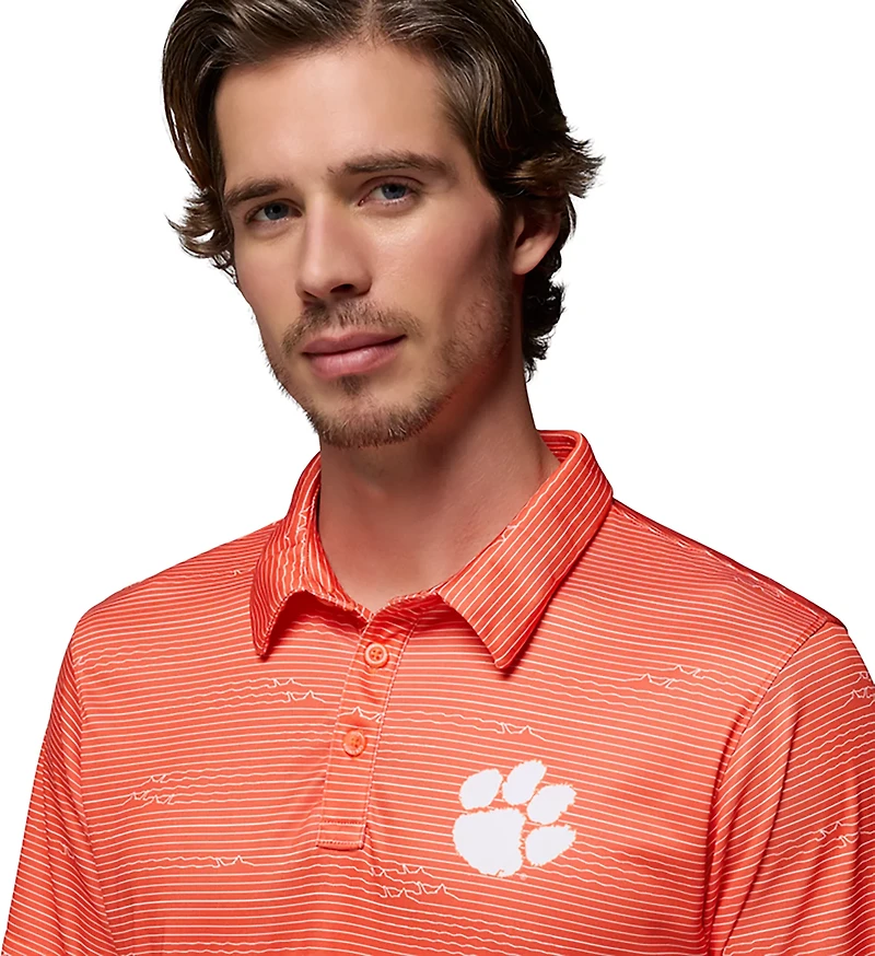 Columbia Sportswear Men's Clemson University CLG Super Terminal Tackle Polo Shirt