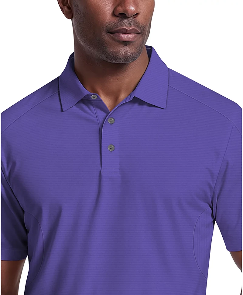 PGA TOUR Men's Solid Cooling Texture Polo Shirt