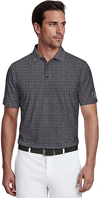 PGA Tour Men's Short Sleeve Confetti Geo Printed Polo