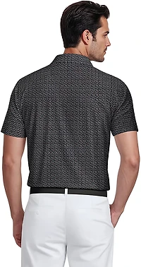 PGA Tour Men's Short Sleeve Confetti Geo Printed Polo