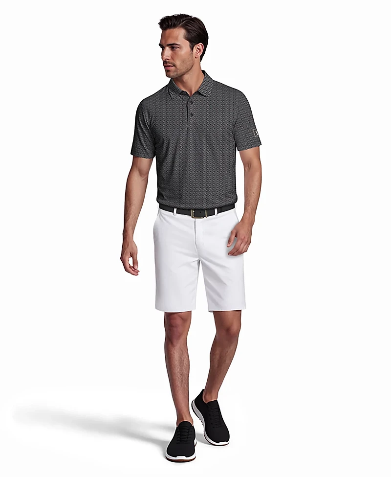 PGA Tour Men's Short Sleeve Confetti Geo Printed Polo