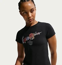 Nike Women's Sportswear Chill Knit Slim Cropped Graphic T-shirt