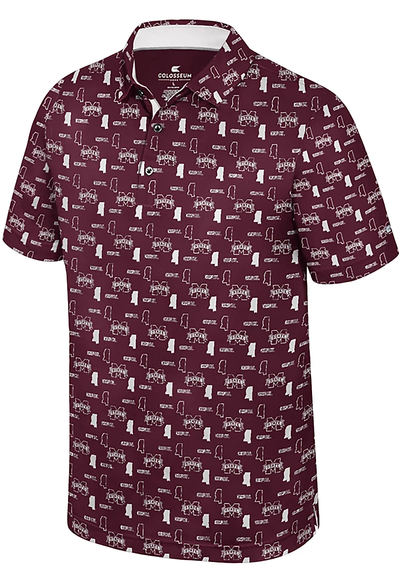 Colosseum Athletics Kids' Mississippi State University Truthsayer Polo Shirt