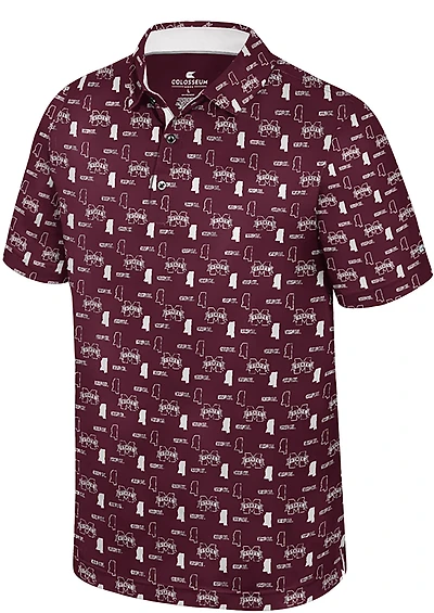 Colosseum Athletics Kids' Mississippi State University Truthsayer Polo Shirt