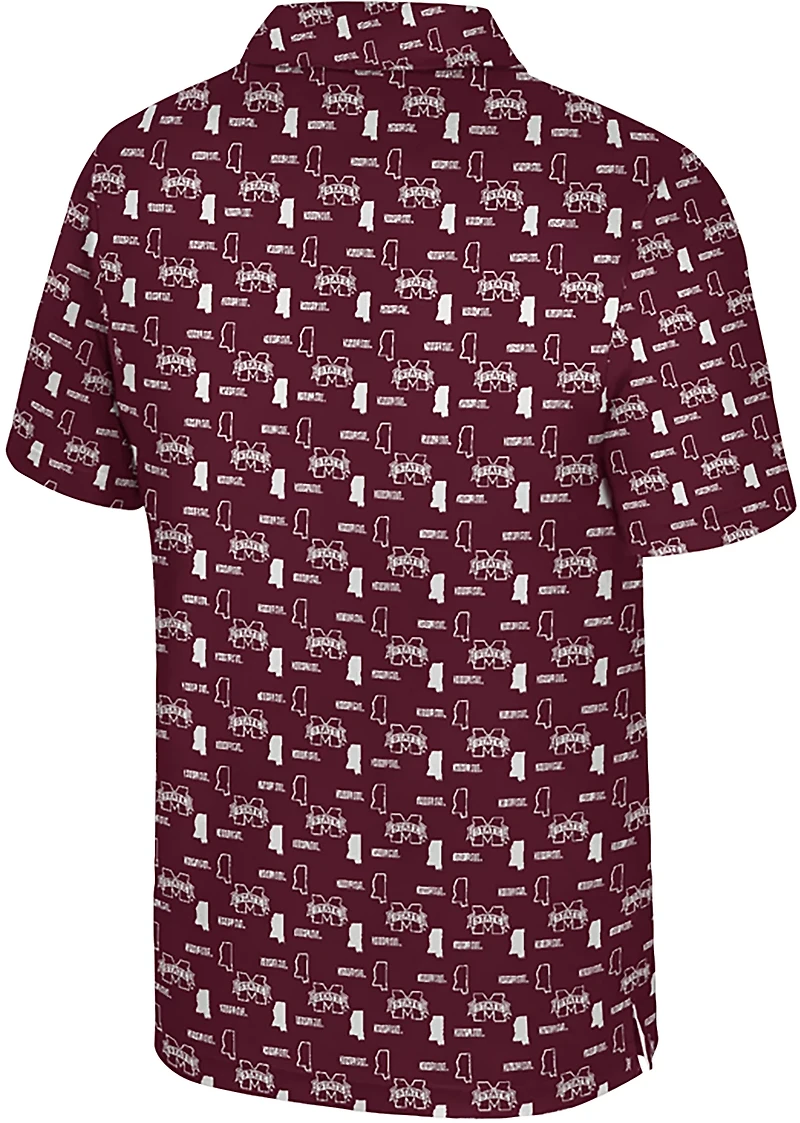 Colosseum Athletics Kids' Mississippi State University Truthsayer Polo Shirt