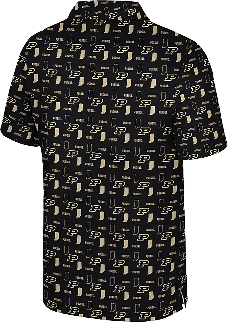 Colosseum Athletics Kids' Purdue University Truthsayer Polo Shirt
