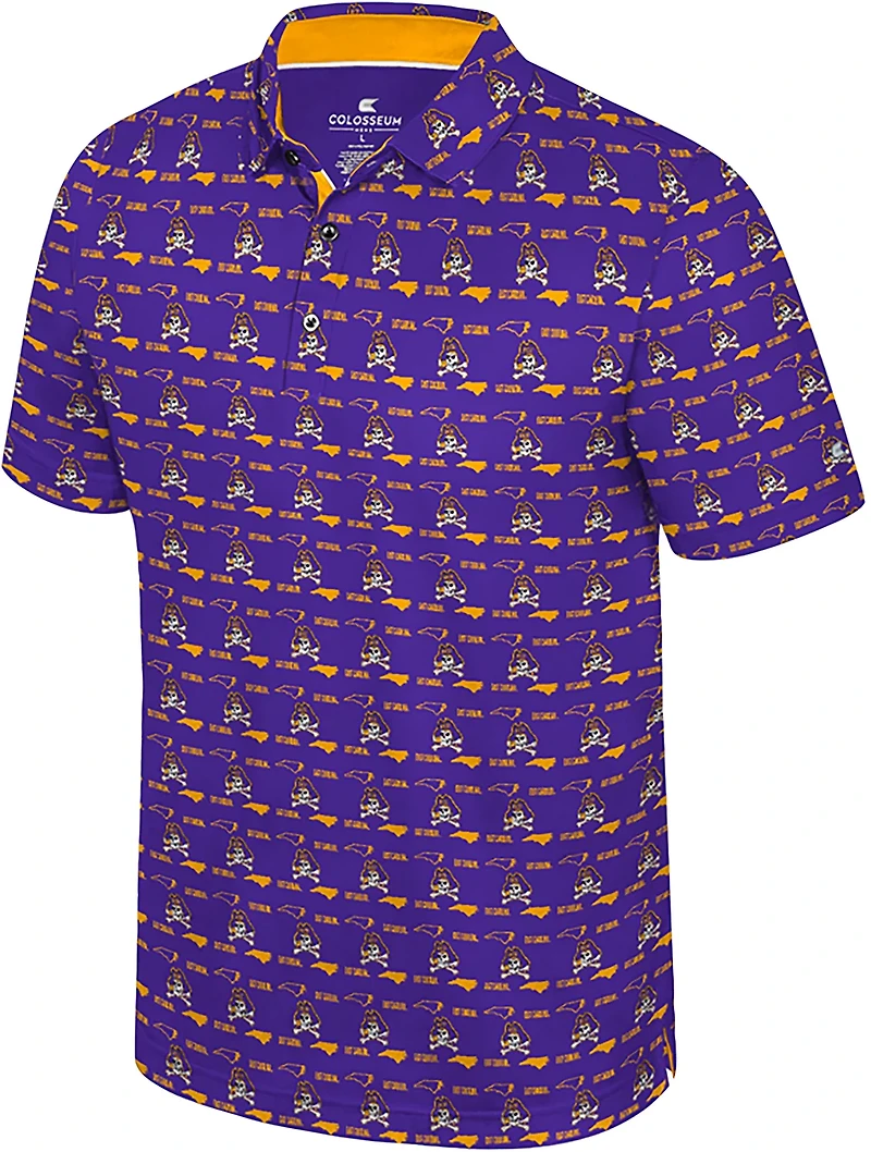 Colosseum Athletics Men's East Carolina University Truthsayer Polo Shirt