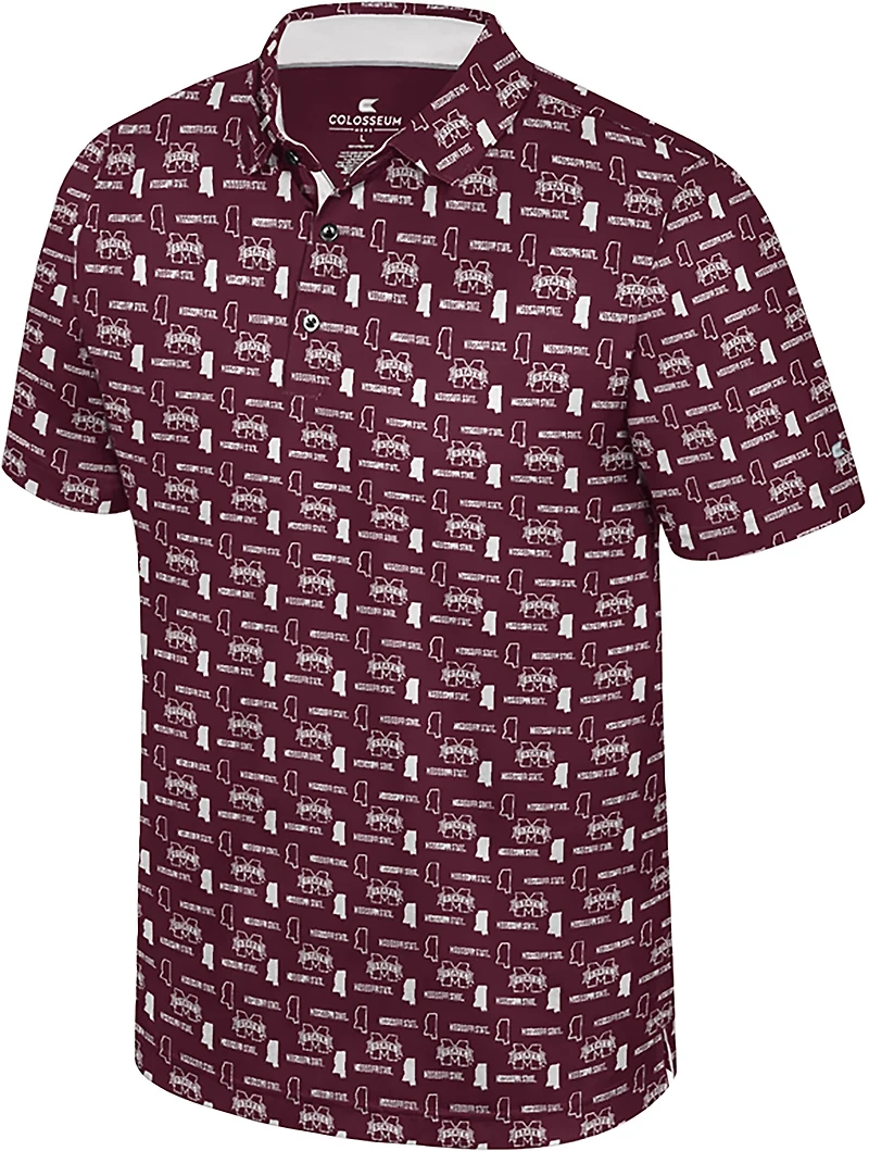 Colosseum Athletics Men's Mississippi State University Truthsayer Polo Shirt