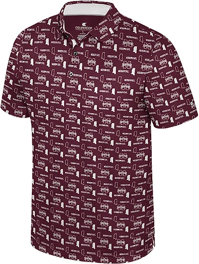 Colosseum Athletics Men's Mississippi State University Truthsayer Polo Shirt