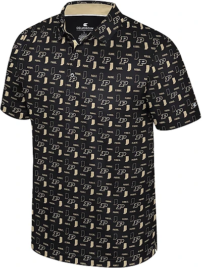 Colosseum Athletics Men's Purdue University Truthsayer Polo Shirt