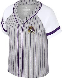 Colosseum Athletics Women's East Carolina University This Feeling Baseball Stripe Knit Top