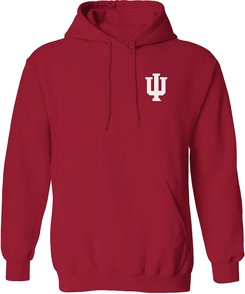 The Victory Men's Indiana University Go Big Red State DS Fleece Hoodie
