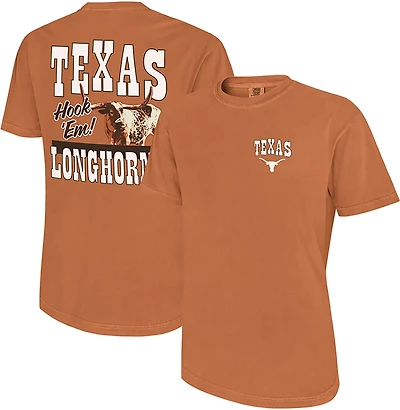 The Victory Men's University of Texas Hook Em Bevo Comfort Colors Graphic T-shirt