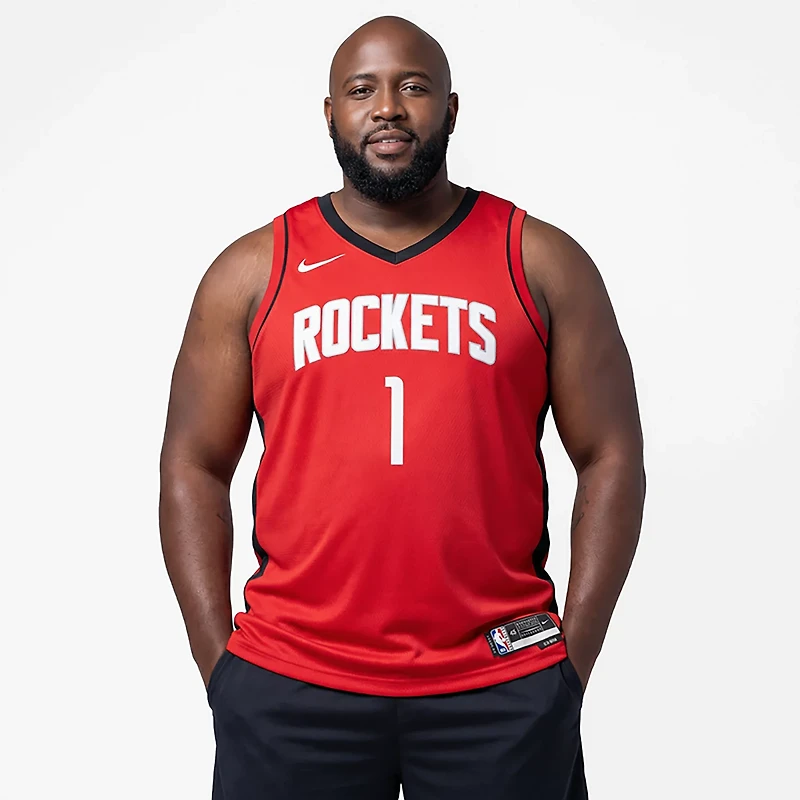 Nike Men's Houston Rockets Amen Thompson Icon Swingman Player Name & Number Jersey