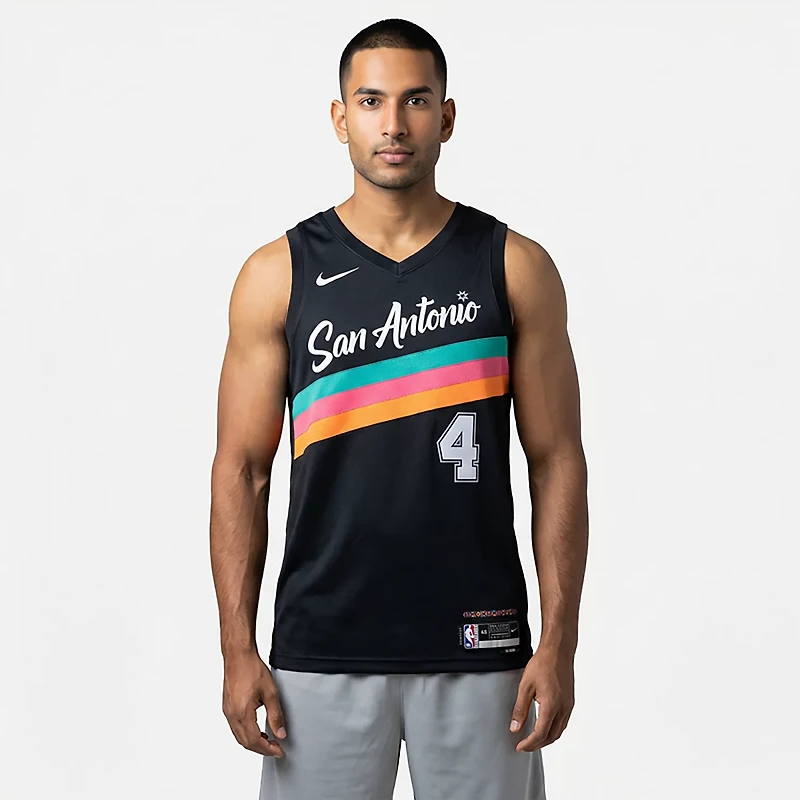 Nike Men's San Antonio Spurs De'Aaron Fox City Edition '25 Player Name & Number Jersey