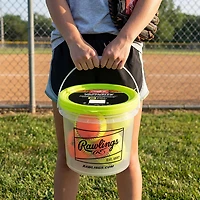 Rawlings 8U 10 in Practice Fastpitch Softball Bucket 6-Pack