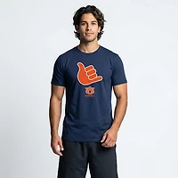 BreakingT Men's Auburn Tigers Basketball Hand Sign Short Sleeve T-shirt