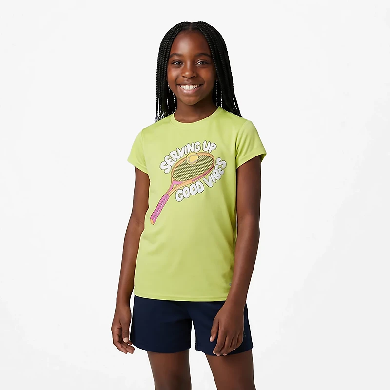 BCG Girls' Training Turbo Tennis Vibes Tee