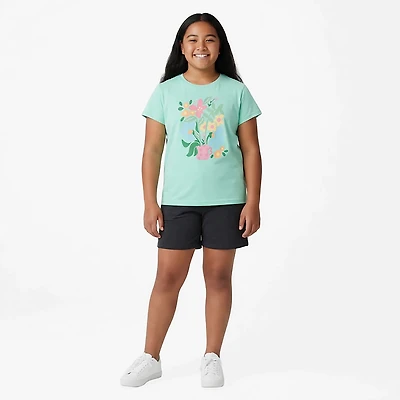 BCG Girls' Cotton GFX Short Sleeve T-Shirt