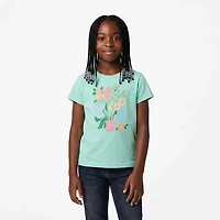 BCG Girls' Cotton GFX Short Sleeve T-Shirt