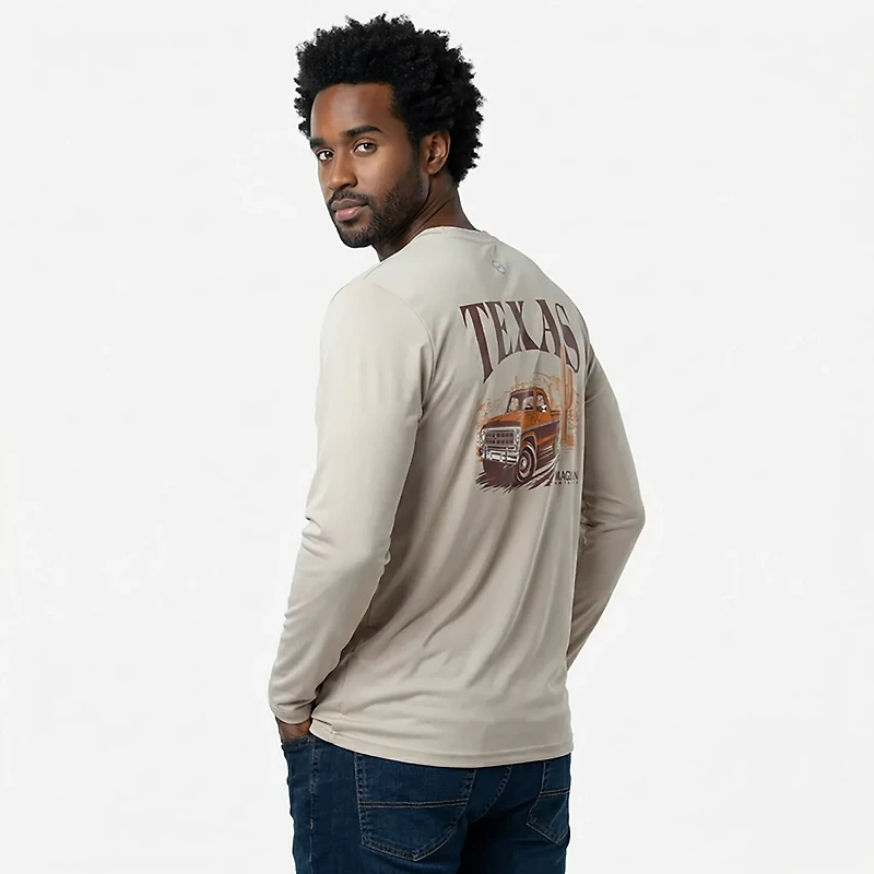Magellan Outdoors Men's Local State Texas Graphic Crew Long Sleeve T-shirt