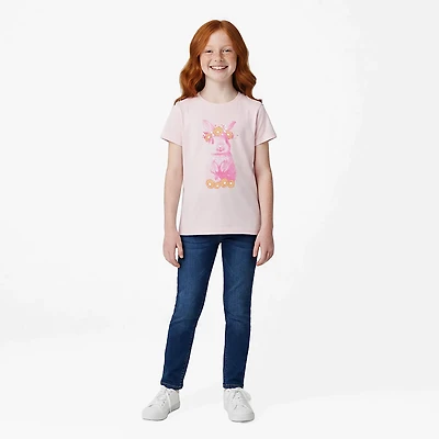 BCG Girls' Lifestyle Cotton Daisy Bunny T-shirt