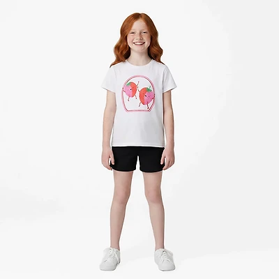 BCG Girls' Lifestyle Cotton Strawberry T-shirt