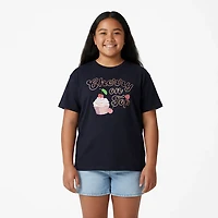 BCG Girls' Cotton Boxy Graphic Short Sleeve T-shirt